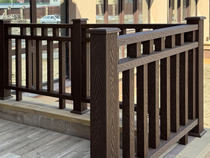 Ограждения для коттеджа из ДПК EasyDecking Wood-X