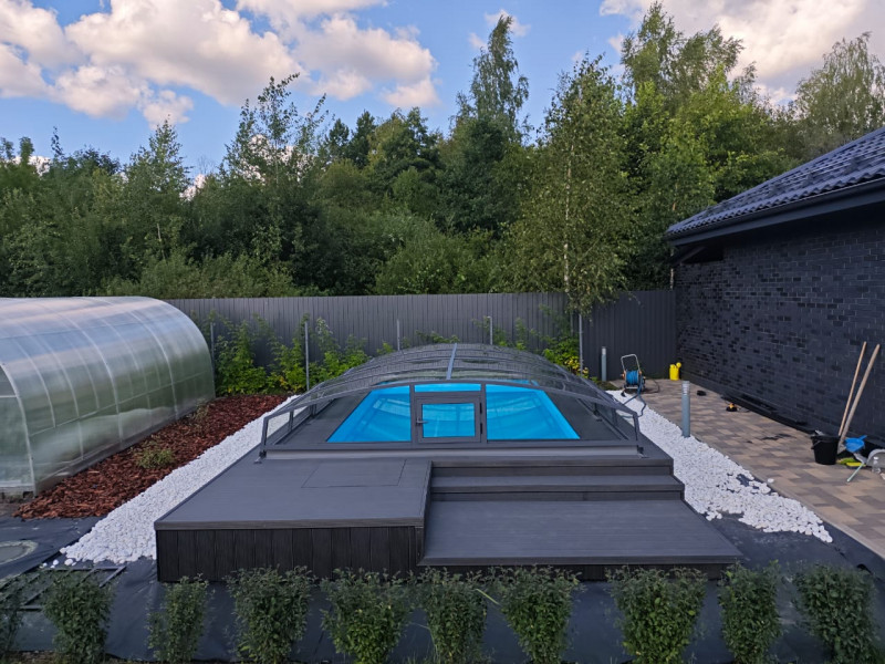 Террасная доска у бассейна EasyDecking Wood-X | Гарантия 15 лет