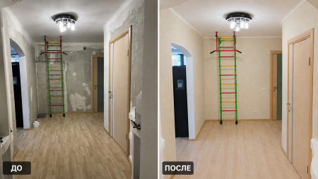 Декоративная штукатурка в коридоре — отделка стен в квартире