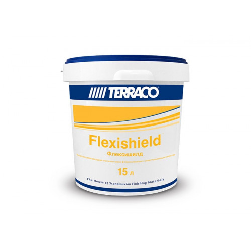 Terraco Flexishield Краска суперэластичная фасадная акриловая краска 15 л.