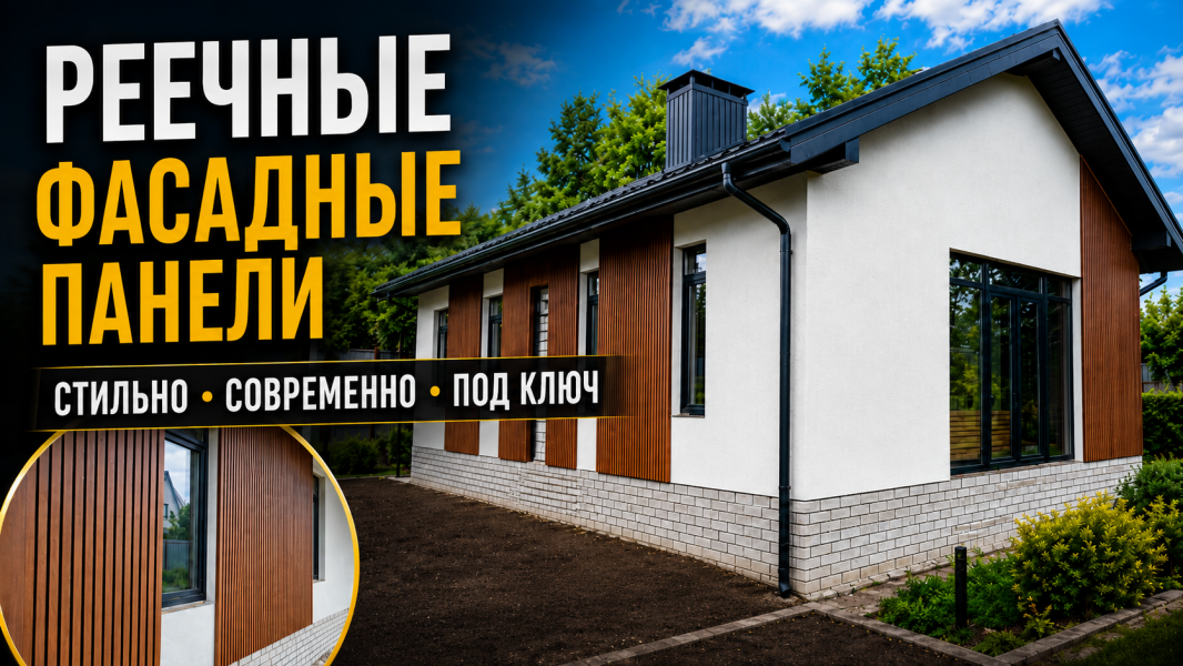 Фасадная реечная панель: современное решение для отделки фасада дома